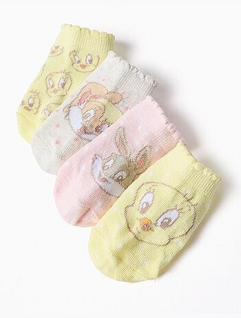 Lot de 4 paires de socquettes Looney Tunes