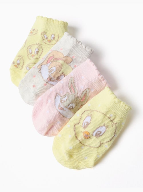 Lot de 4 paires de socquettes Looney Tunes - Kiabi