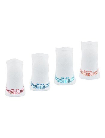 Lot de 4 paires de socquettes low cut ecopack athena