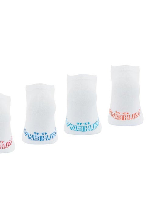 Lot de 4 paires de socquettes low cut Ecopack Athena - Kiabi