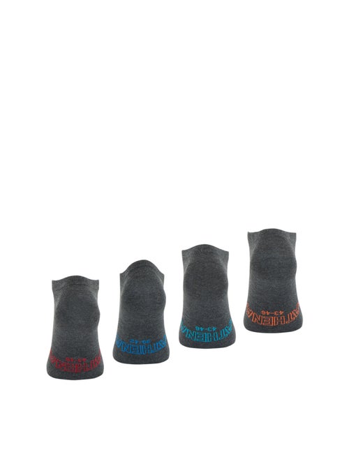 Lot de 4 paires de socquettes low cut Ecopack Athena - Kiabi