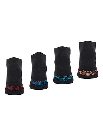 Lot de 4 paires de socquettes low cut Ecopack Athena