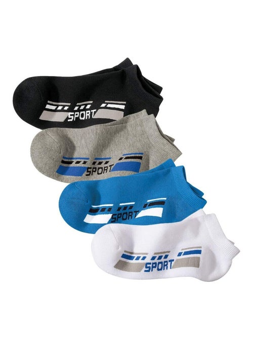 Lot de 4 Paires de Socquettes Sport  - ATLAS FOR MEN - Kiabi