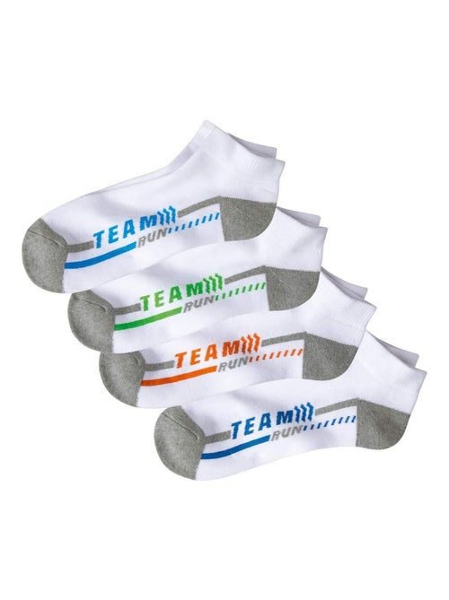 Lot de 4 Paires de Socquettes Sport   - ATLAS FOR MEN - Kiabi