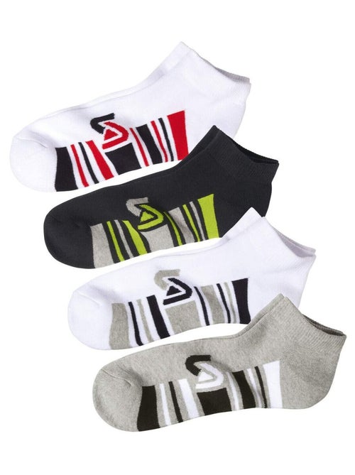 Lot de 4 Paires de Socquettes Sport  - ATLAS FOR MEN - Kiabi