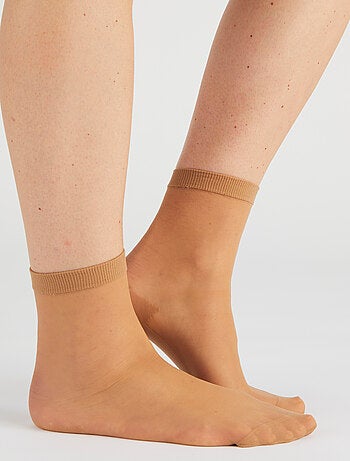 Lot de 4 paires de socquettes voile 15D - Damart