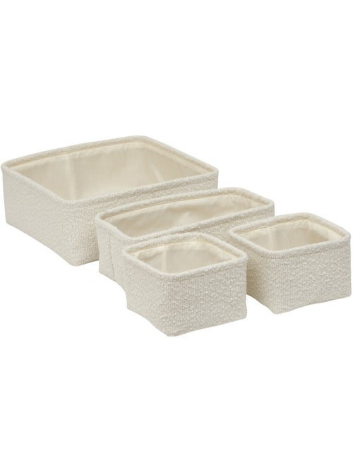 Lot de 4 paniers bouclette - Kiabi