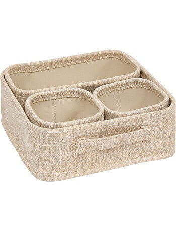 Lot de 4 paniers de rangement