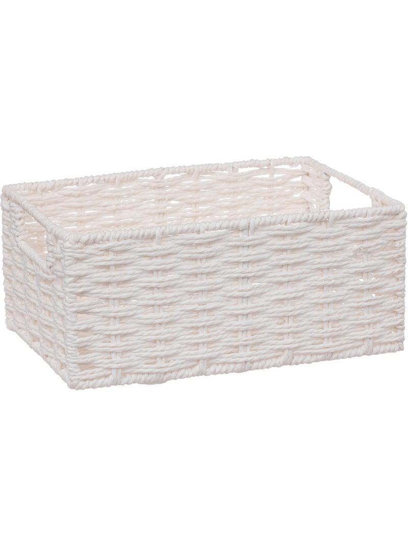 Lot de 4 paniers de rangement VANNERIE Blanc - Kiabi