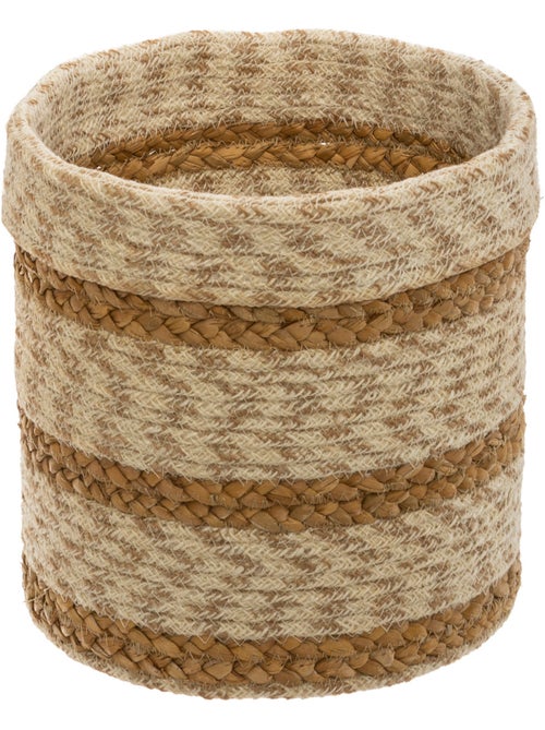 Lot de 4 paniers en jute et roseau tressé EMMETT - Kiabi Lot de 4 paniers en jute et roseau tressé EMMETT - Kiabi