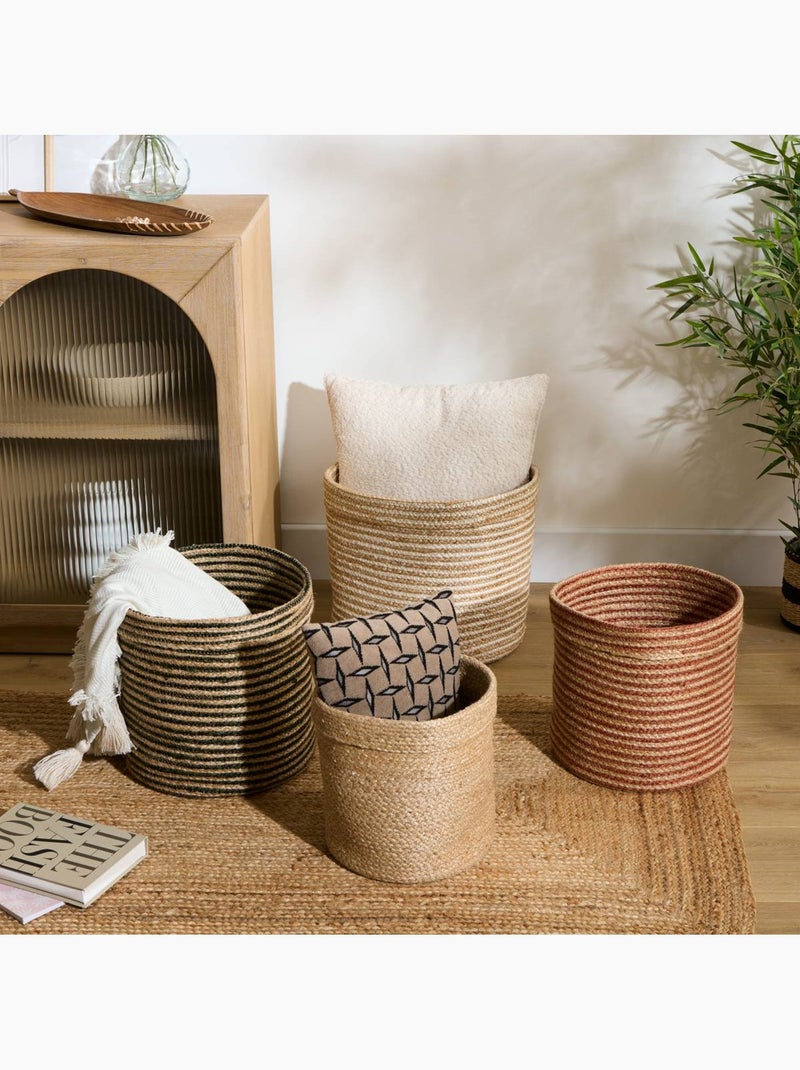 Lot de 4 paniers en jute tressé assortis TITO Multicolore - Kiabi