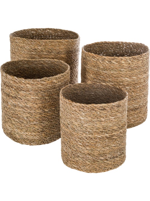 Lot de 4 paniers en roseau tressé ATMOSPHERA - Kiabi