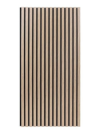 Lot de 4 panneaux décoratifs tasseaux de bois effet chêne clair COLVA