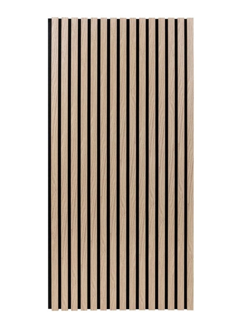 Lot de 4 panneaux décoratifs tasseaux de bois effet chêne clair COLVA - Kiabi