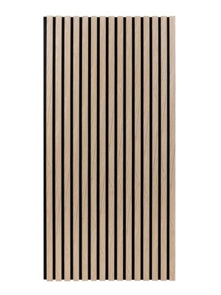 Lot de 4 panneaux muraux décoratifs effet chêne clair COLVA