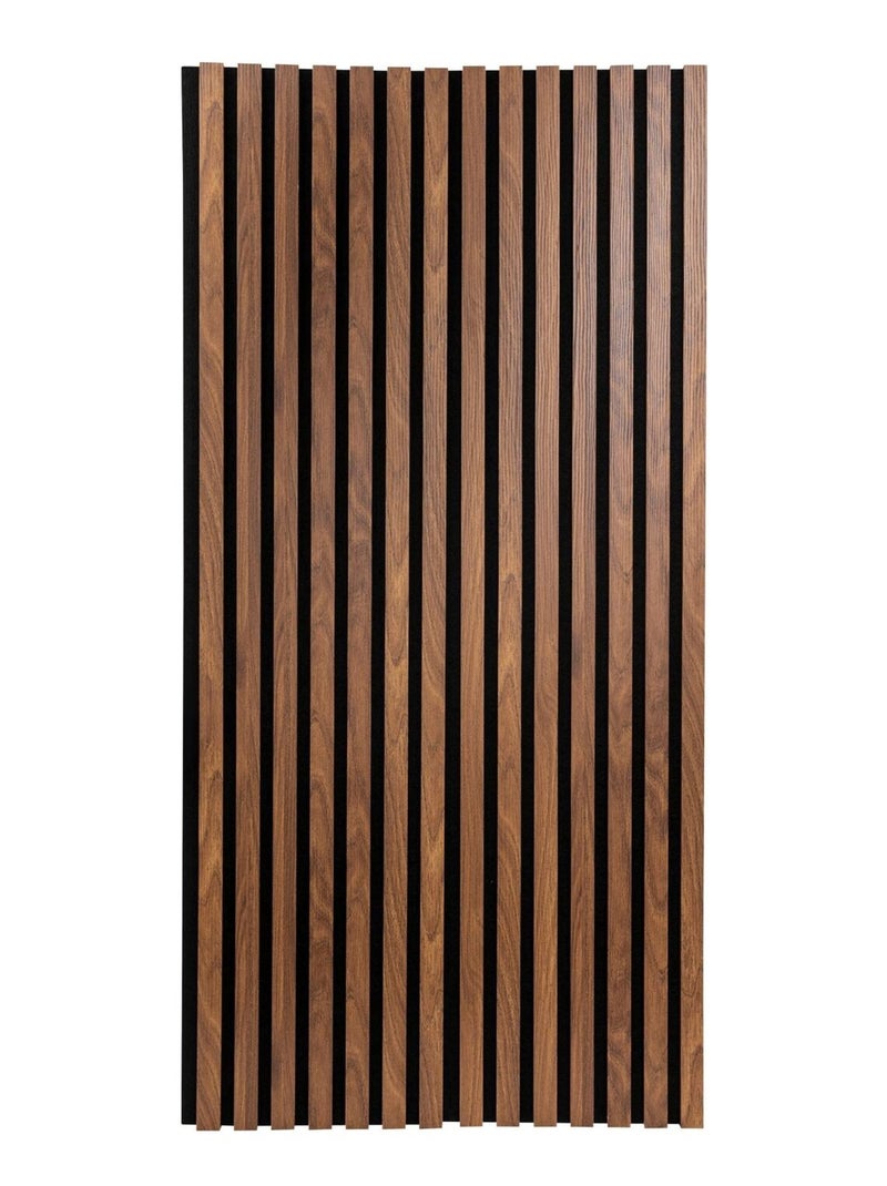 Lot de 4 panneaux muraux décoratifs effet noyer COLVA Marron - Kiabi