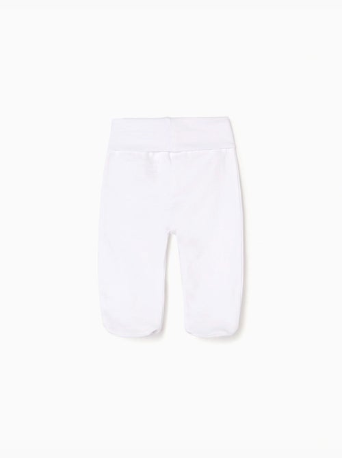 Lot de 4 pantalons à pieds en coton - Kiabi
