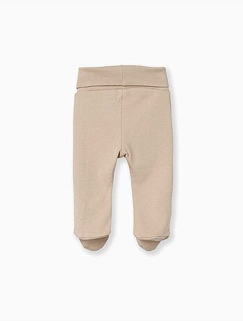 Lot de 4 pantalons à pieds en coton peigné