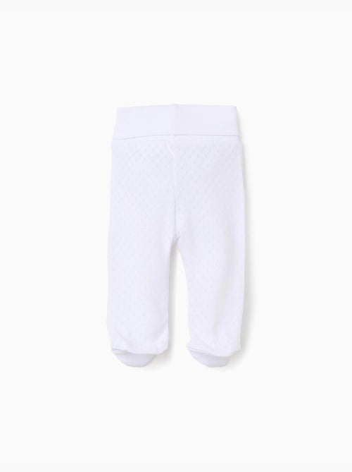 Lot de 4 pantalons à pieds en coton peigné - Kiabi