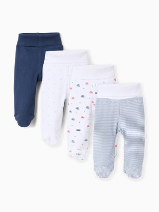 Lot de 4 Pantalons à Pieds Extra Confortables