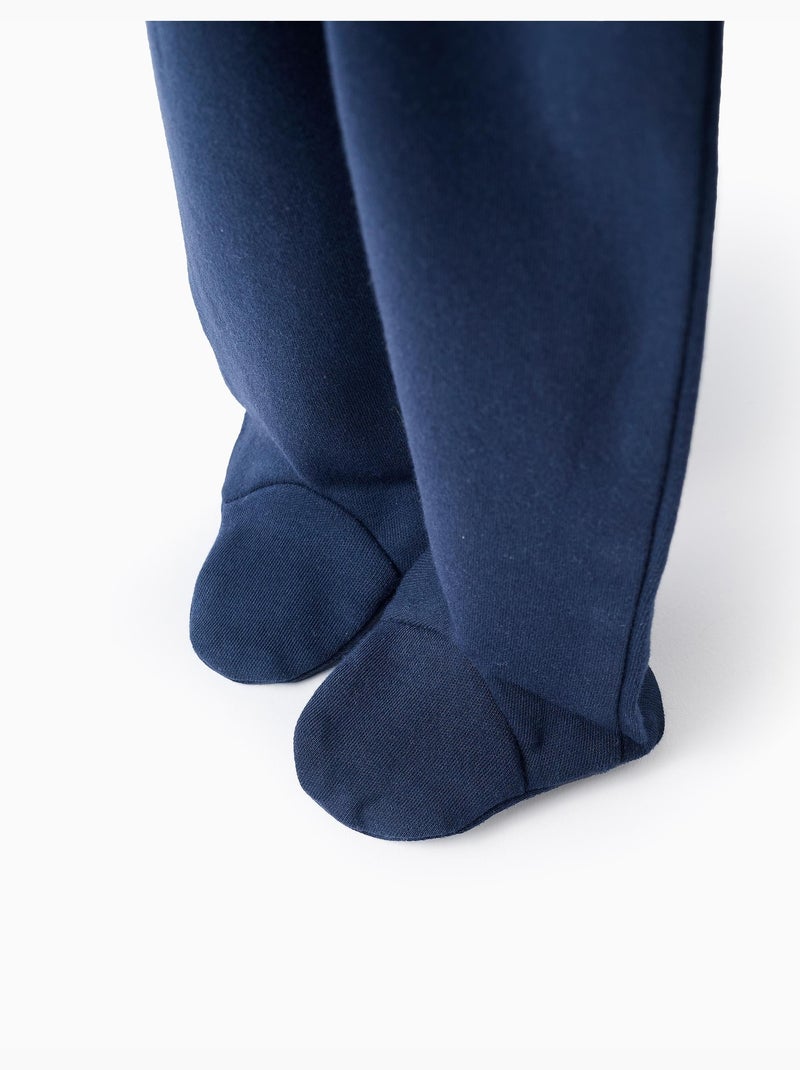 Lot de 4 Pantalons à Pieds Extra Confortables Blanc Bleu - Kiabi