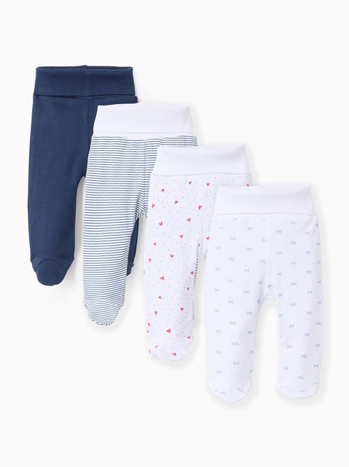 Lot de 4 Pantalons à Pieds Extra Confortables - Kiabi