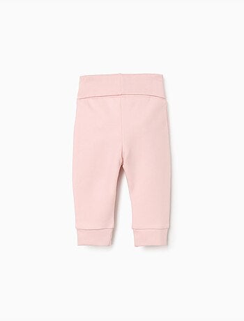 Lot de 4 pantalons en coton unis/à fleurs