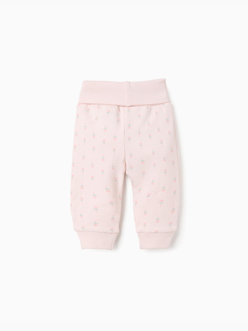 Lot de 4 Pantalons Extra Confortables Flowers Blanc Rose Blanc - Kiabi