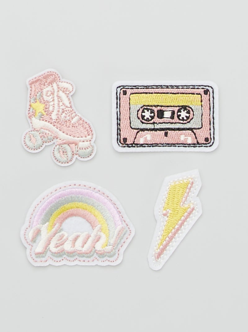 Lot de 4 patchs à broder multicolore - Kiabi