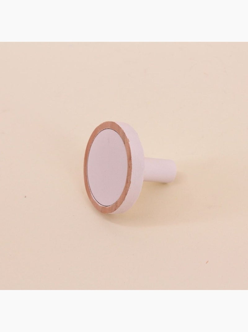 Lot de 4 patères rond Blanc - Kiabi