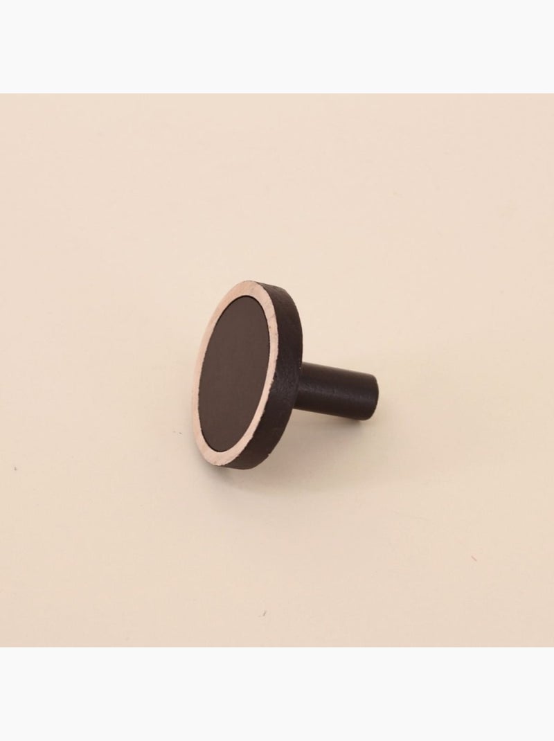 Lot de 4 patères rond Noir - Kiabi
