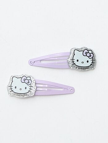 Lot de 4 pinces + 1 chouchou 'Hello Kitty'