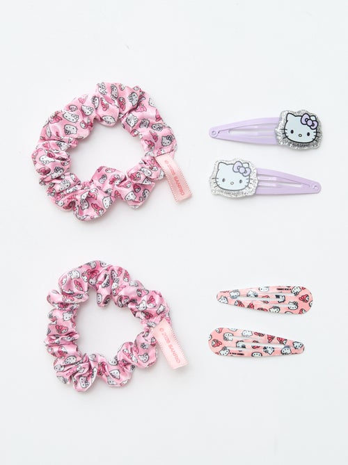 Lot de 4 pinces + 1 chouchou 'Hello Kitty' - Kiabi
