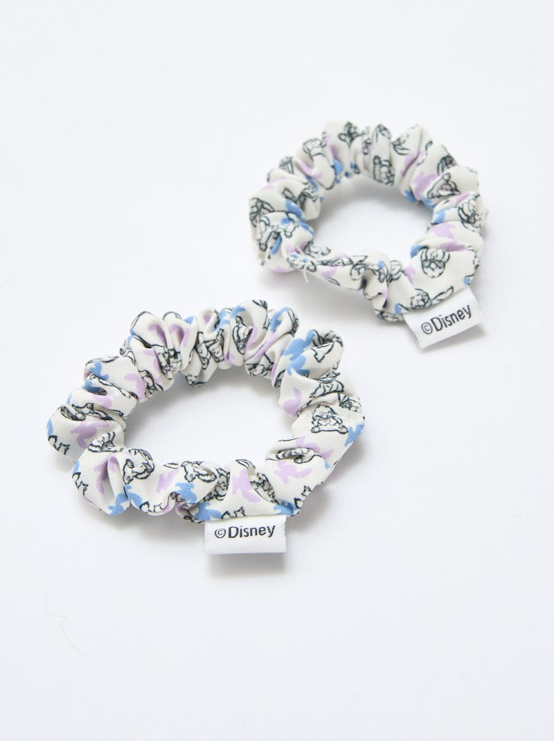 Lot de 4 pinces + 2 élastiques 'Stitch' Bleu - Kiabi