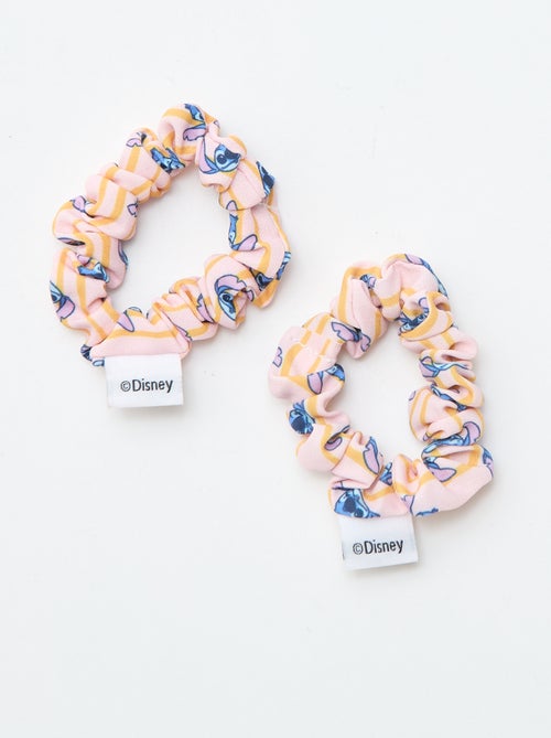 Lot de 4 pinces + 2 élastiques 'Stitch' - Kiabi