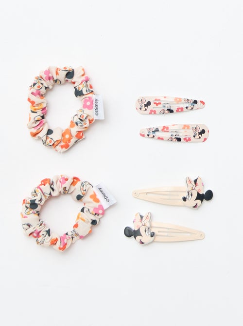 Lot de 4 pinces + 2 élastiques 'Stitch' - Kiabi