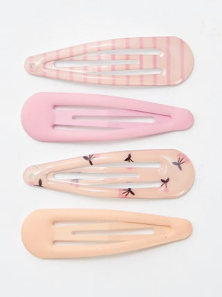 Lot de 4 pinces clic clac