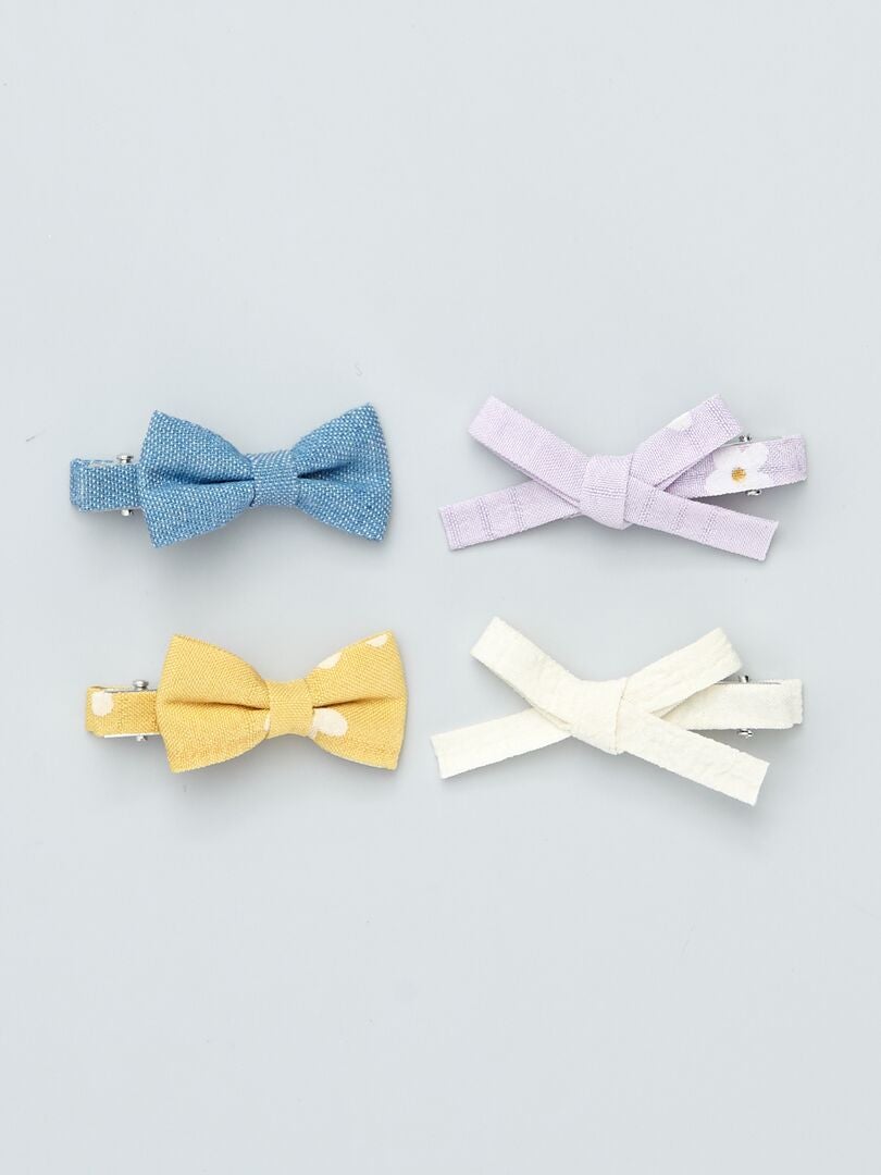 Lot de 4 pinces crocodiles multicolore - Kiabi