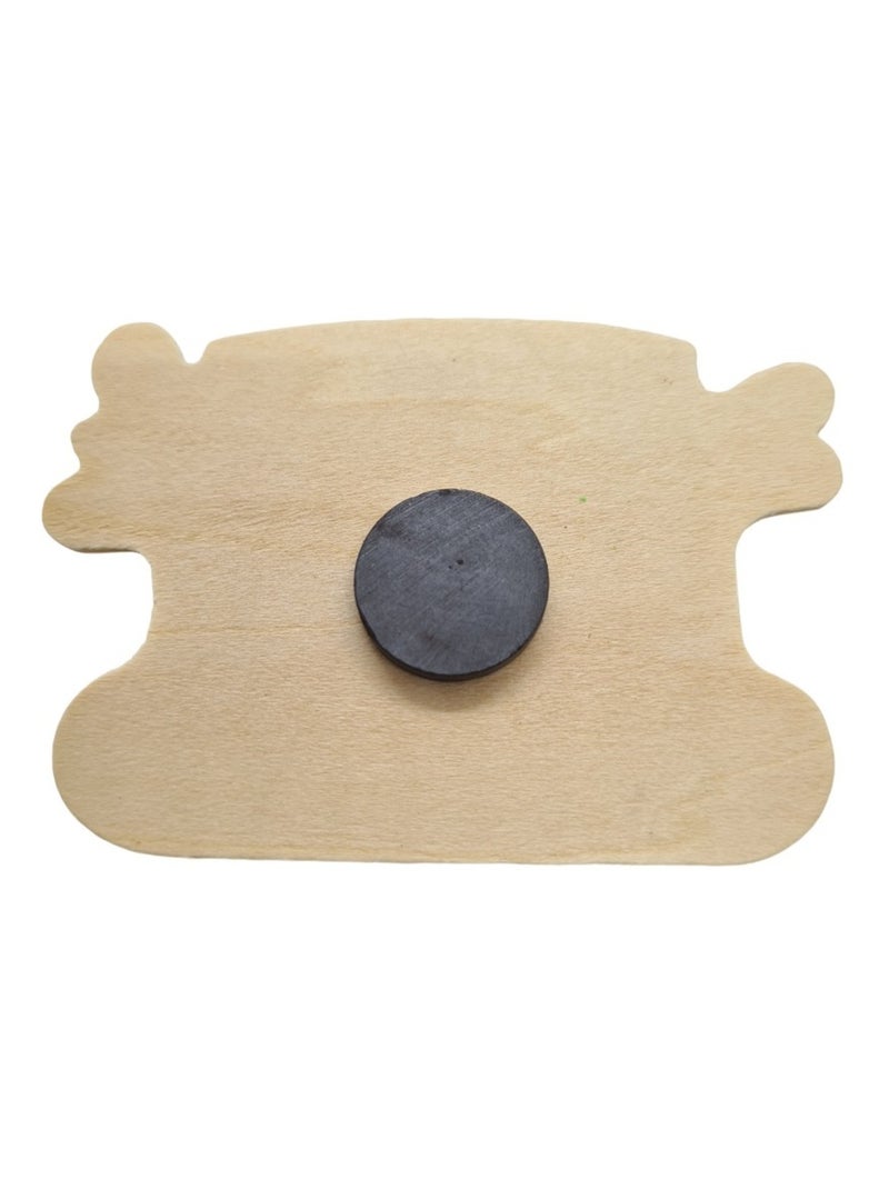 Lot de 4 pinces magnétiques Hibou Bleu - Kiabi