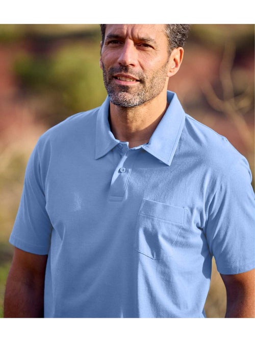 Lot de 4 Polos MC Jersey Unis   - ATLAS FOR MEN - Kiabi