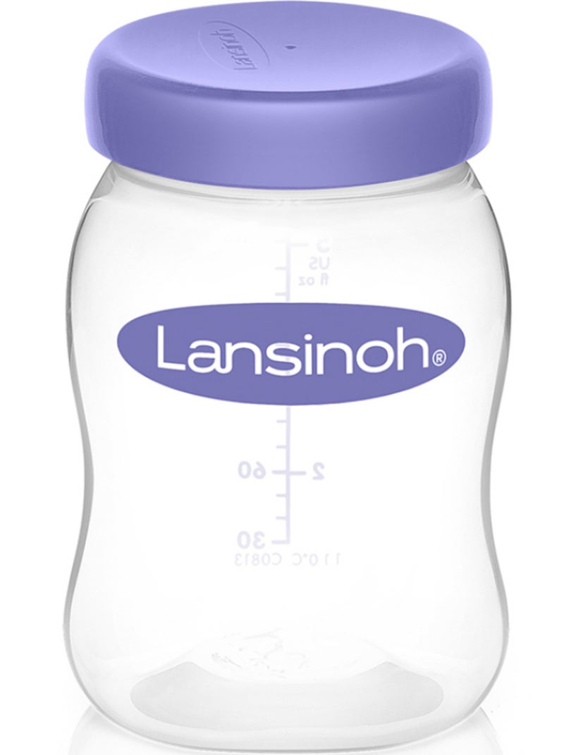 Lot de 4 pots de conservation du lait maternel Violet - Kiabi