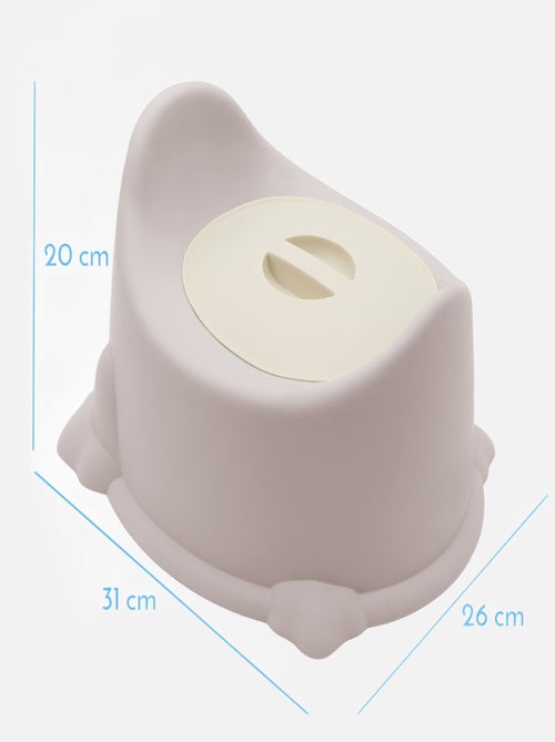 Lot de 4 pots de toilette pour bébé avec couvercle et poignée de transport - Monsieur Bébé - Kiabi