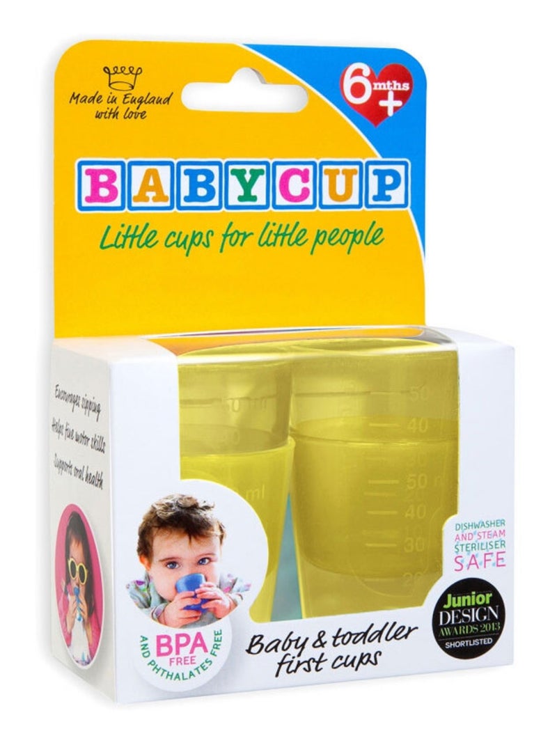 Lot de 4 premières tasses d'apprentissage Jaune - Kiabi