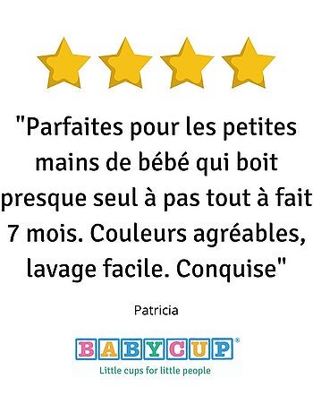 Lot de 4 premières tasses d'apprentissage