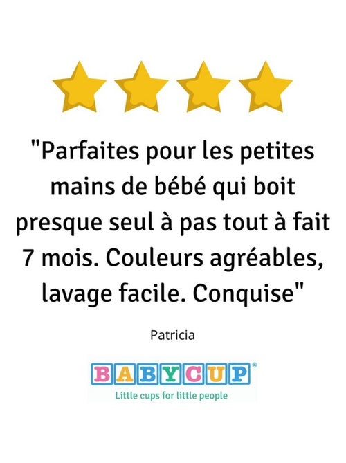 Lot de 4 premières tasses d'apprentissage - Kiabi