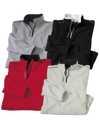 Lot de 4 Pulls Micro-polaire   - ATLAS FOR MEN