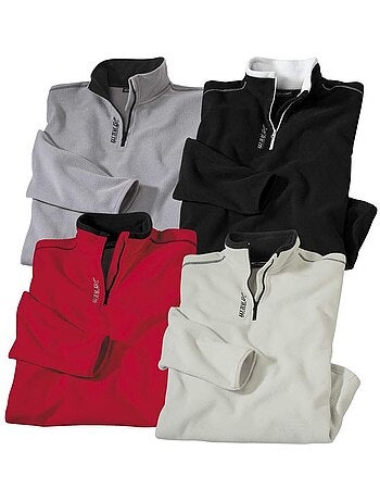 Lot de 4 pulls micro-polaire - atlas for men