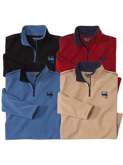Lot de 4 pulls micropolaire wild country - atlas for men - Kiabi Lot de 4 pulls micropolaire wild country - atlas for men - Kiabi