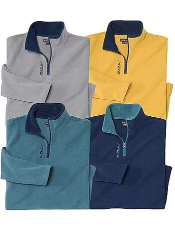 Lot de 4 pulls en micropolaire outdoor - atlas for men