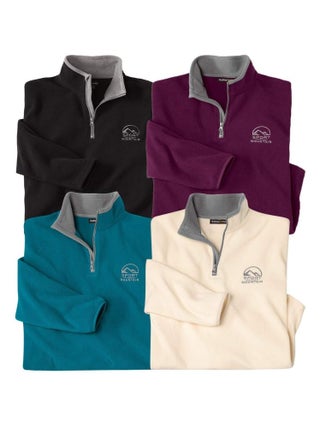 Lot de 4 Pulls Micropolaires Sport Mountain  - ATLAS FOR MEN